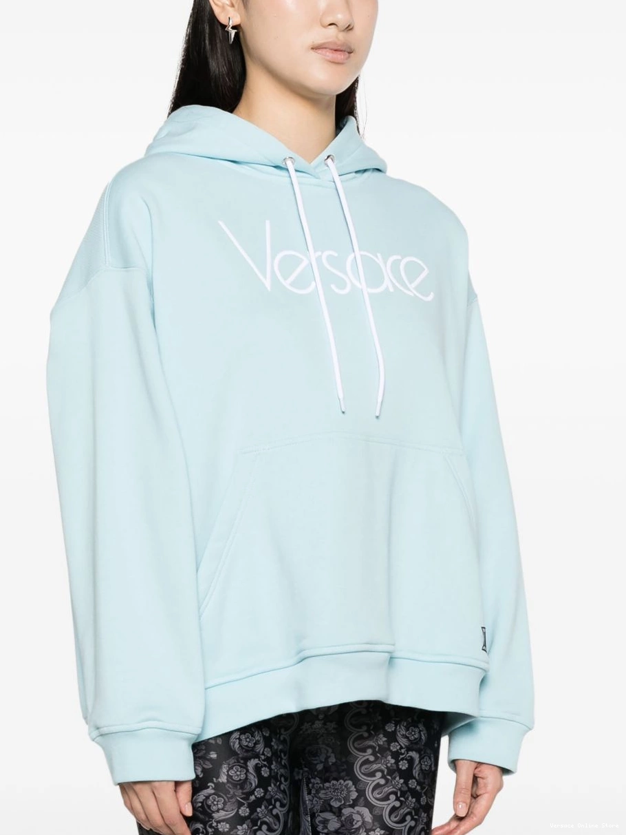 Cheap Women 1978 hoodie logo-embroidered Re-Edition Versace 0726